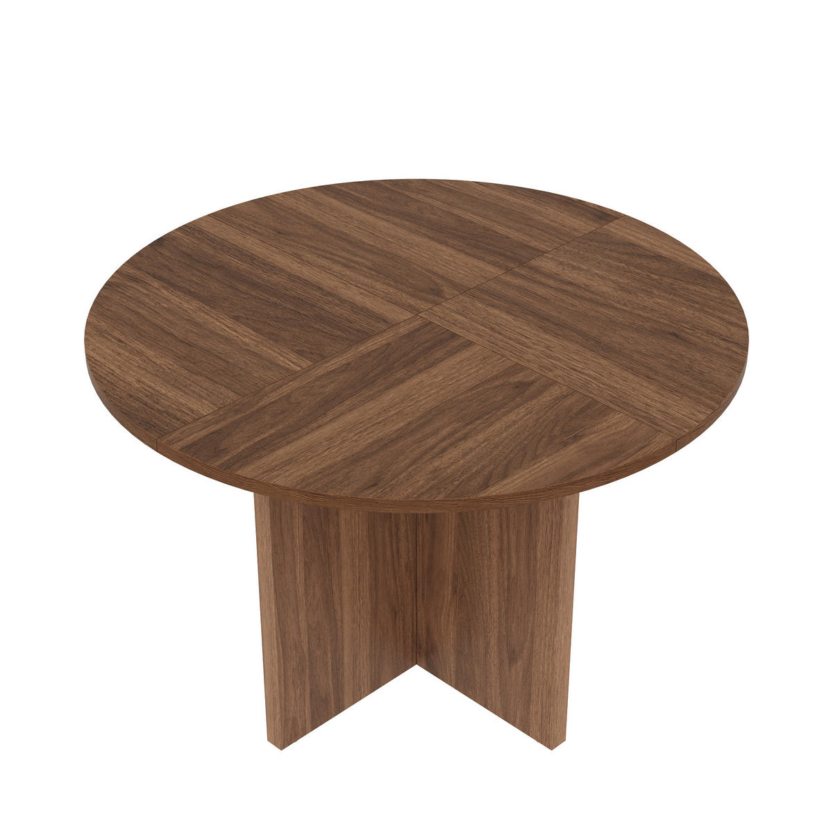ESSTISCH Rund 120cm Walnuss Skandinavisch Modern - Walnussfarben, Holzwerkstoff (120/120/75cm) - FLIEKS