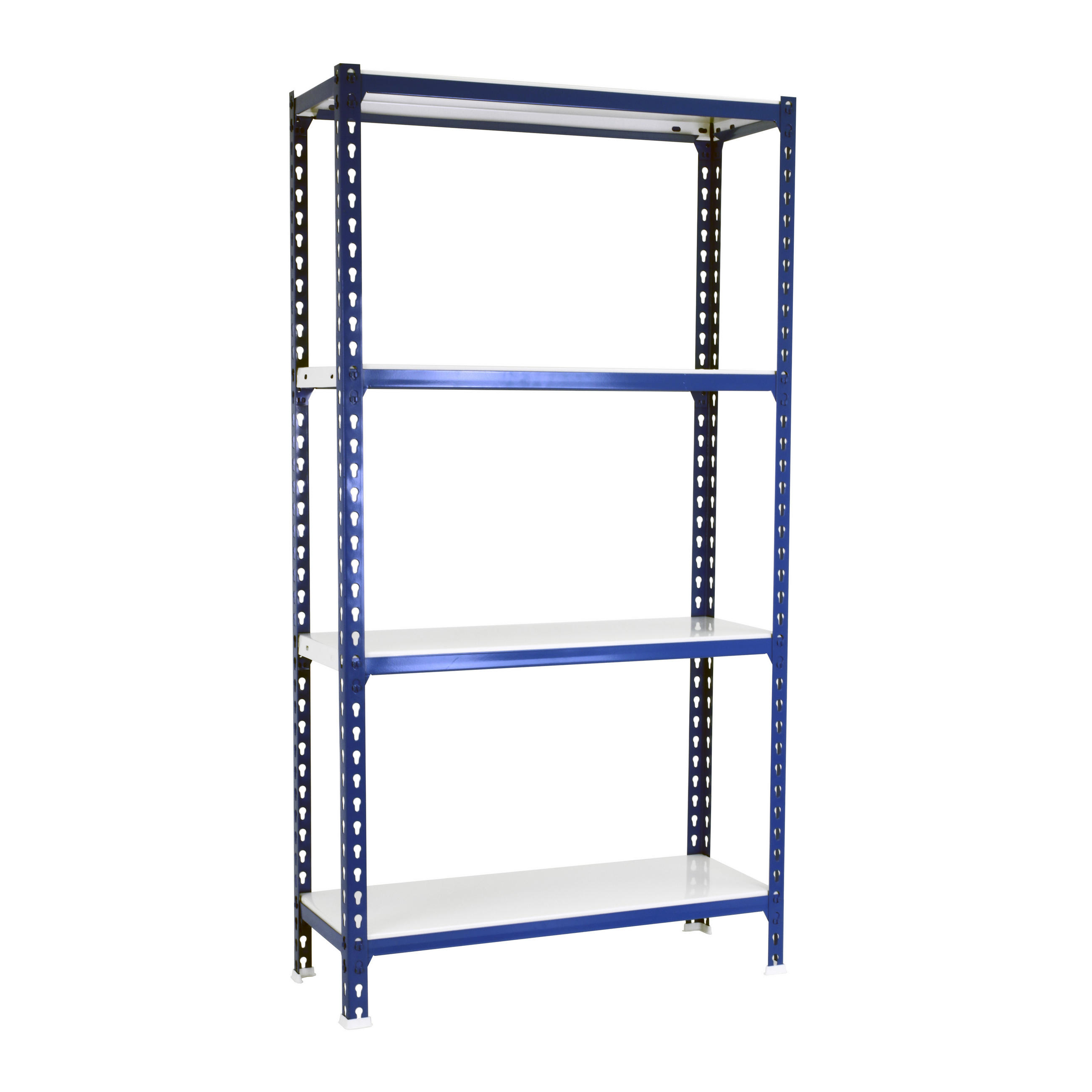 SCHWERLASTREGAL Mid Metal Shark HxBxT 150 x 90 x 50 cm Fachlast 180 kg Blau-Weiß - Blau, Metall (90/150/50cm) - PROREGAL