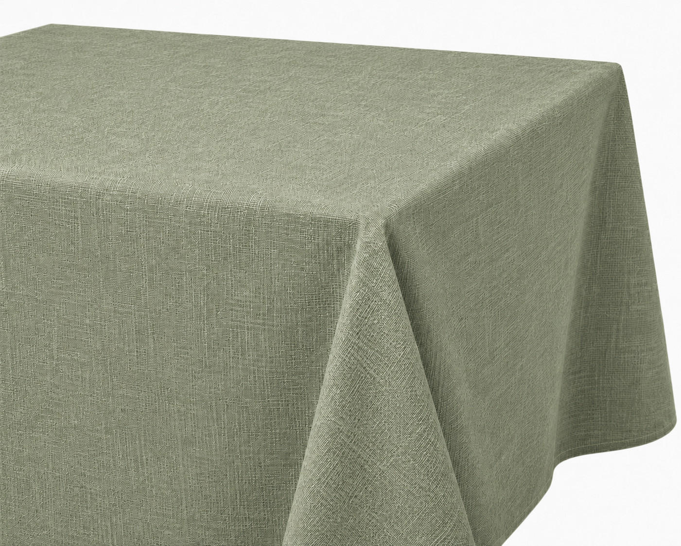 TISCHDECKE Leinenoptik 90/90 cm eckig hellgrün - Hellgrün, Kunststoff (90/90cm) - TiborTex