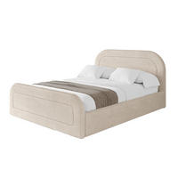 POLSTERBETT mit Bettkasten, Fußteil und Lattenrost, Boxbett ohne Matratze - LERAY-Z 180x200 Beige - Creme, Holzwerkstoff/Textil (180/200cm) - ALTDECOR