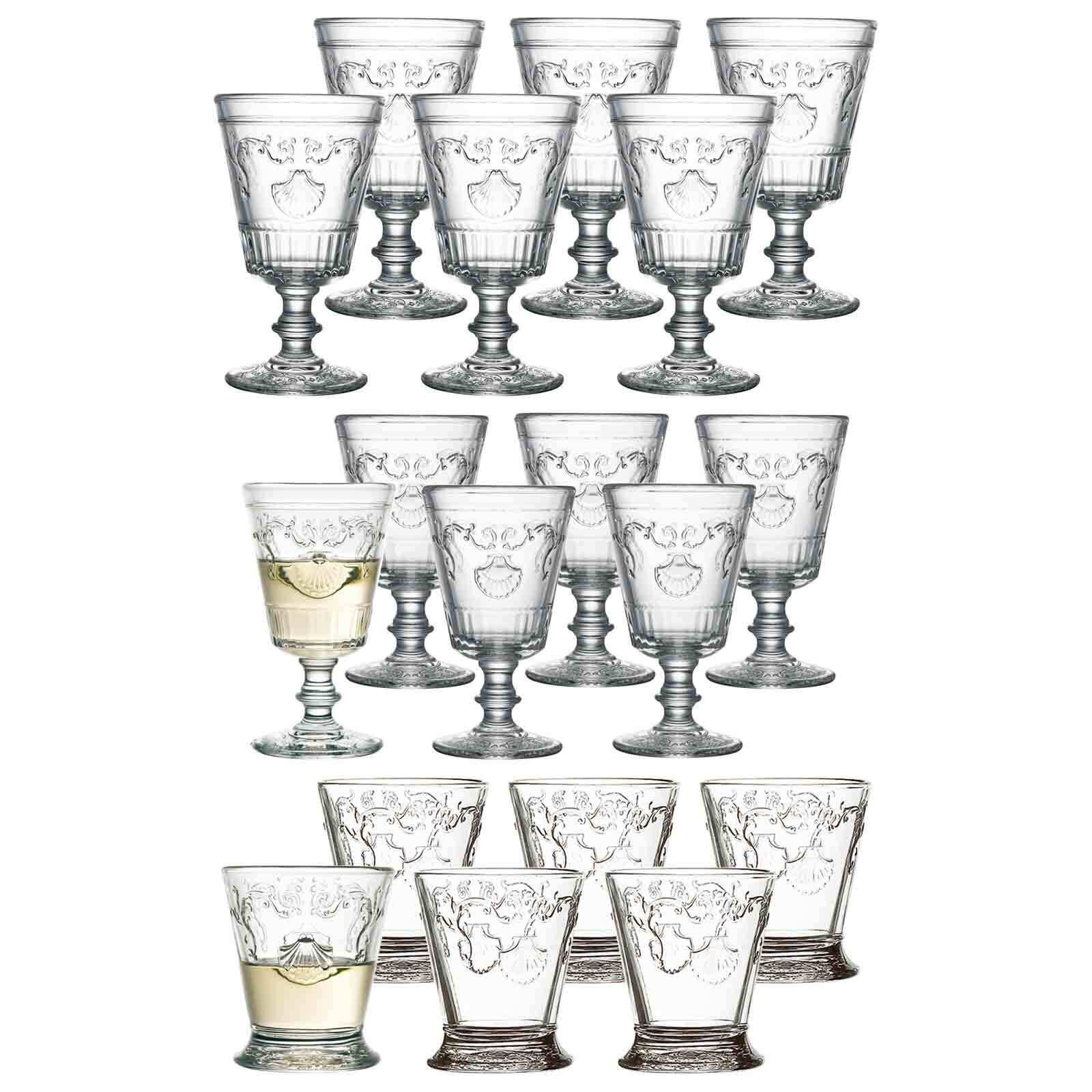 WEIN- UND WASSERGLÄSERSET Versailles transparent 18er Set - Transparent, Glas - La Rochère