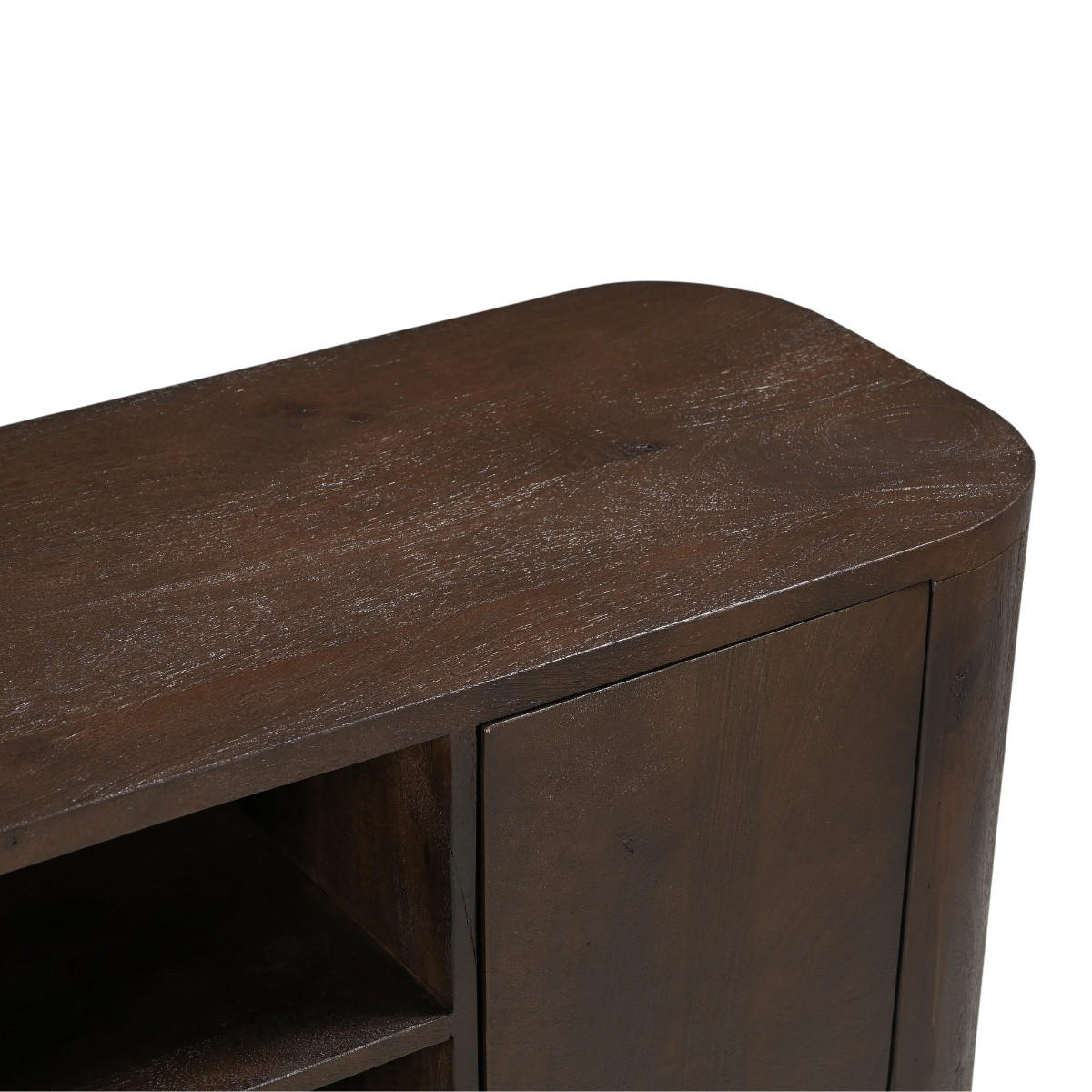 TV-MÖBEL aus Mangoholz 160cm, dunkelbraun - Braun, Holz (160/55/40cm) - Giga Meubel