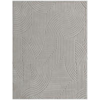 TEPPICH DE-14379 Hoch-Tief-Geometrisch, weich Grau - Grau, Textil (160/230cm) - ComfortXL