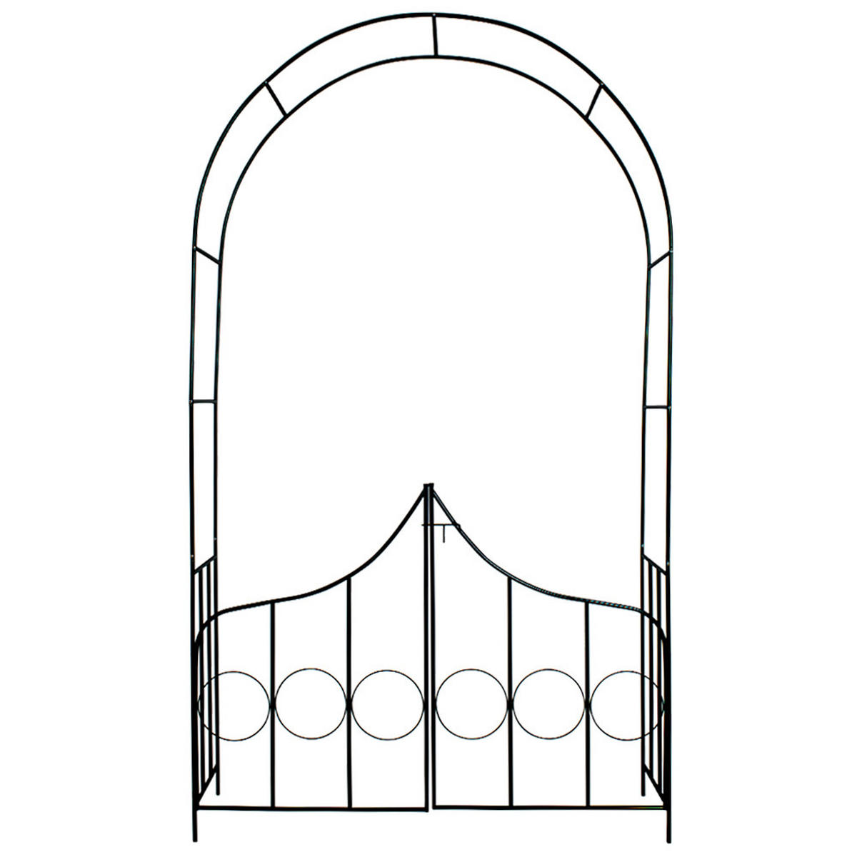 ROSENBOGEN ,140 x 40 x 240 cm,grün - Grün, Metall (40/240/140cm) - tectake