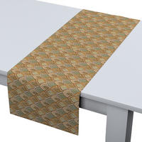 TISCHLÄUFER Intenso Premium, gold und grün, 40x130 cm - Beige, Textil (40/130cm) - Dekoria