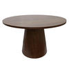 ESSTISCH, dunkles Holzeffekt - Braun, Holz (120/120/75cm) - Oviala