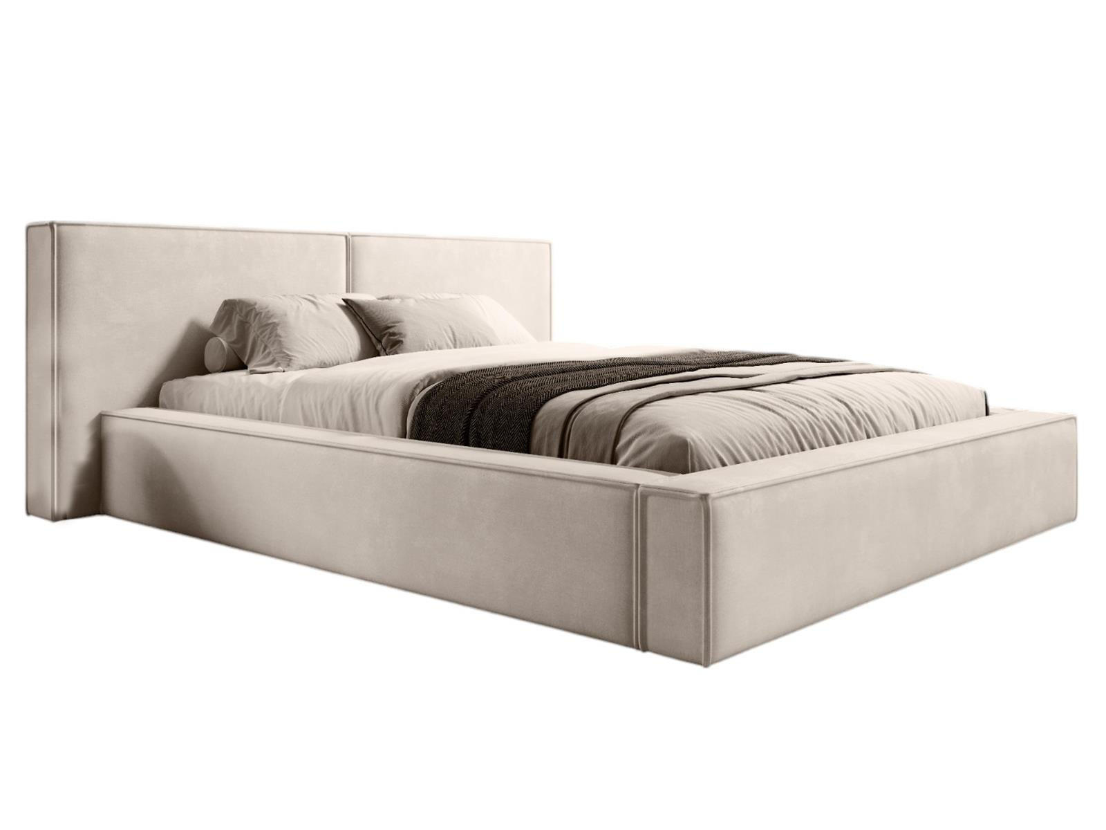 POLSTERBETT HEVE 140x200 Beige - Beige, Holzwerkstoff (140/200cm) - Compleo24