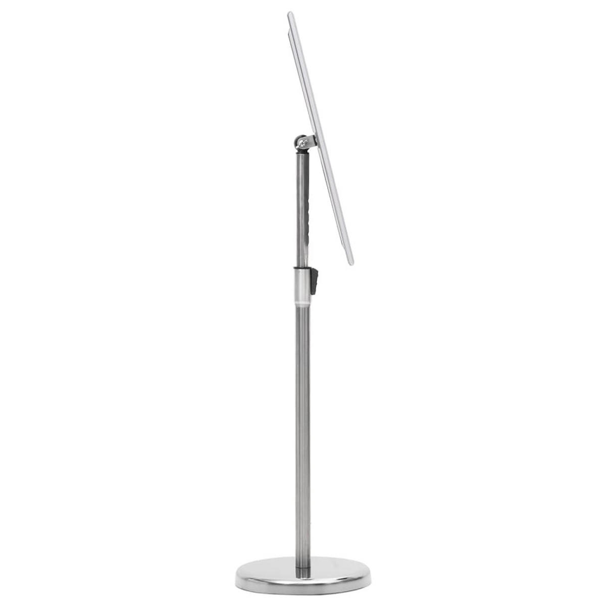A4-PLAKATSTÄNDER Silbern Aluminiumlegierung - Silberfarben, Metall (25/108/25cm) - vidaXL