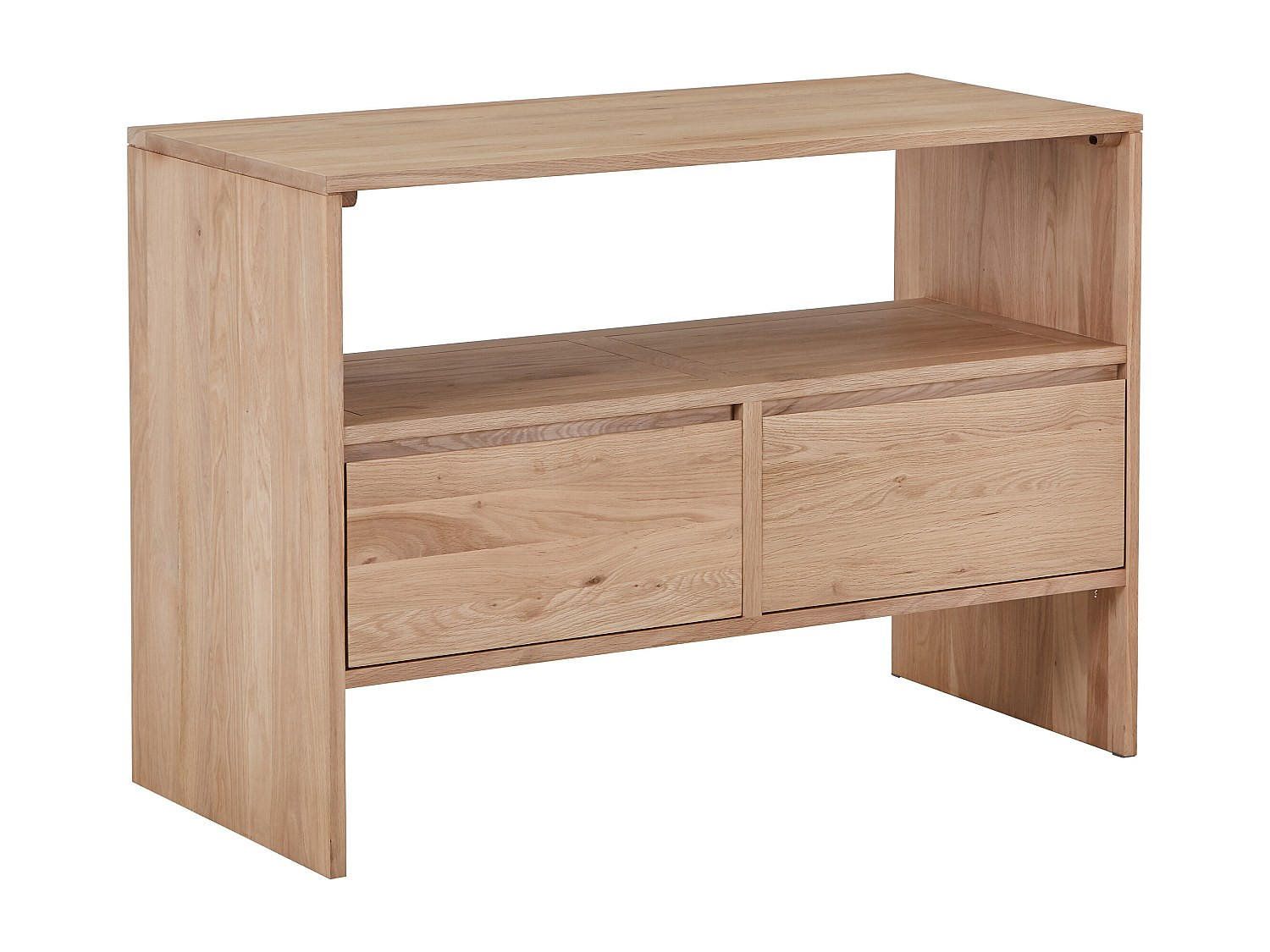 WASCHBECKENUNTERSCHRANK - 110cm x 50cm - Massivholz - naturfarben hell - CAVIZO - Naturfarben, Holz (110/78/50cm) - Vente-Unique