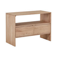 WASCHBECKENUNTERSCHRANK - 110cm x 50cm - Massivholz - naturfarben hell - CAVIZO - Naturfarben, Holz (110/78/50cm) - Vente-Unique