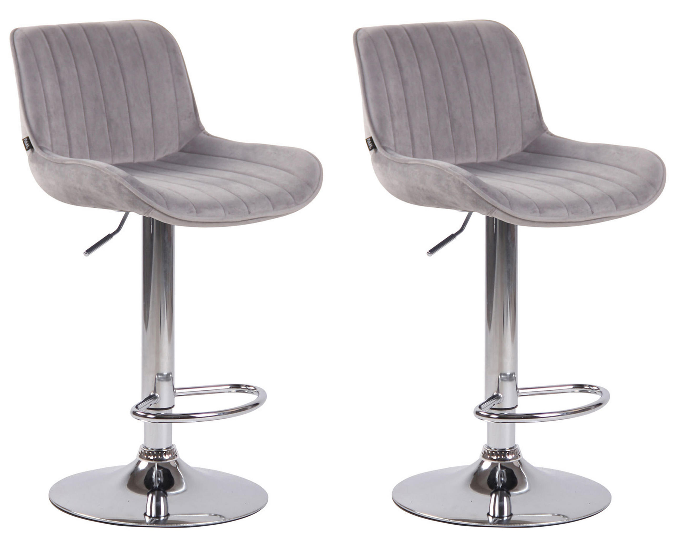 TPFLiving Barhocker Grau 50x108x50 cm
