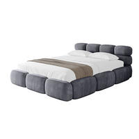 POLSTERBETT mit Bettkasten und Lattenrost, Boxbett ohne Matratze - NOMA 120x200 Dunkelgrau - Dunkelgrau, Holzwerkstoff/Textil (120/200cm) - ALTDECOR