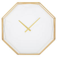 WANDUHR im Glamour-Stil 6,5/56/56 cm - Goldfarben, Metall (56/56/6.5cm) - Mauro Ferretti