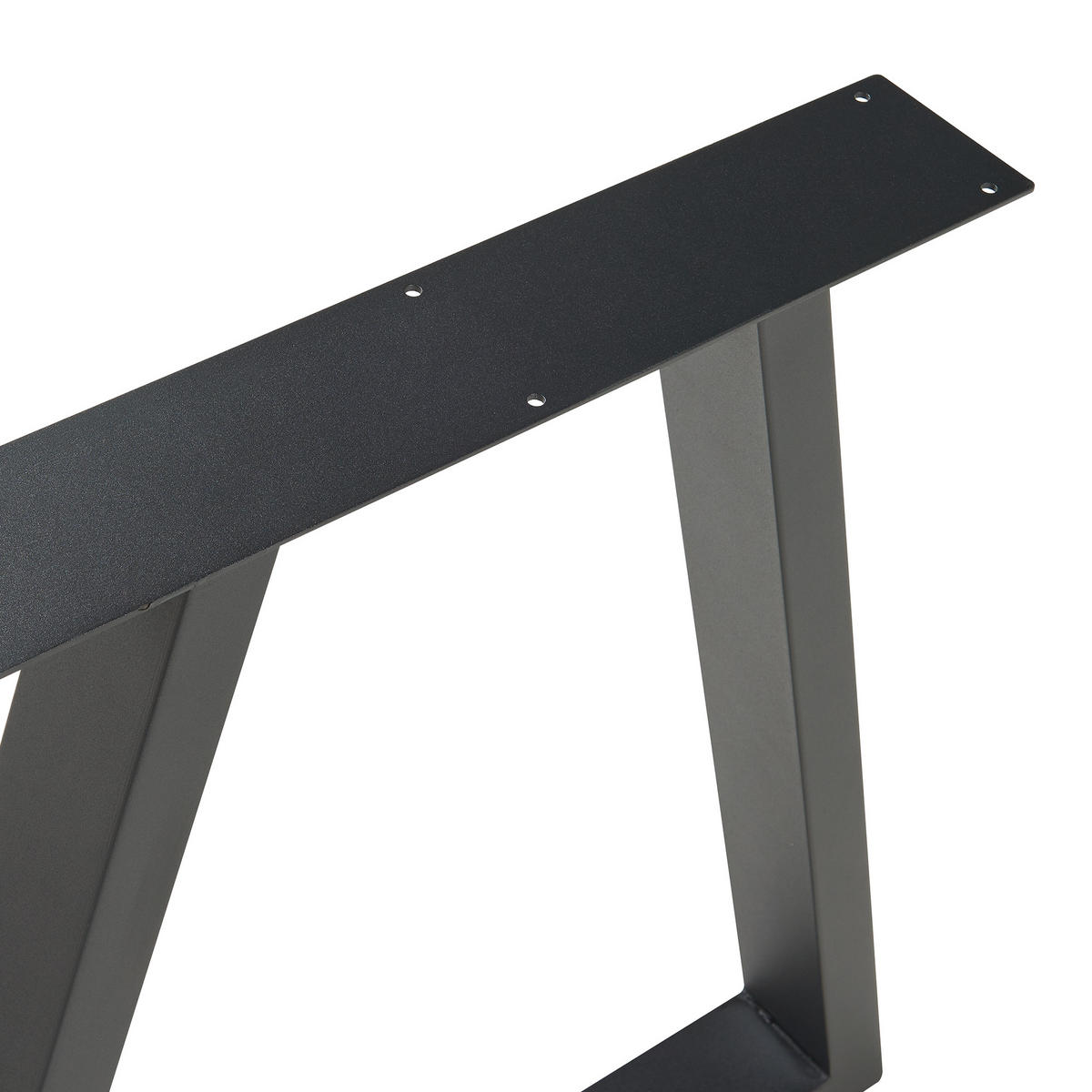 TISCHGESTELL-SET 2 TLG. Lyngby - Schwarz, Metall (70/72/10cm) - [en.casa]