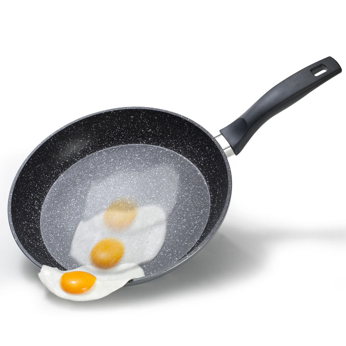SCHMORPFANNE & BRATENTOPF 4 TEILIG - Grau, Metall - Stoneline