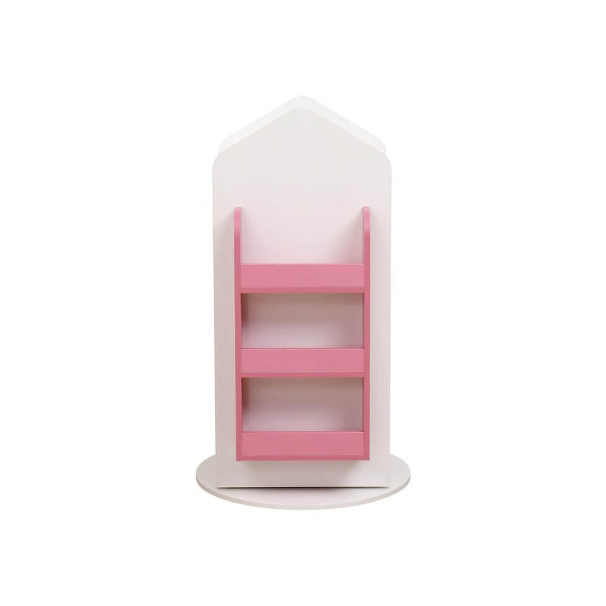 KINDERREGAL JUNA - Pink - Pink/Weiß, Holzwerkstoff/Textil (60/105.3/60cm) - Home Deluxe