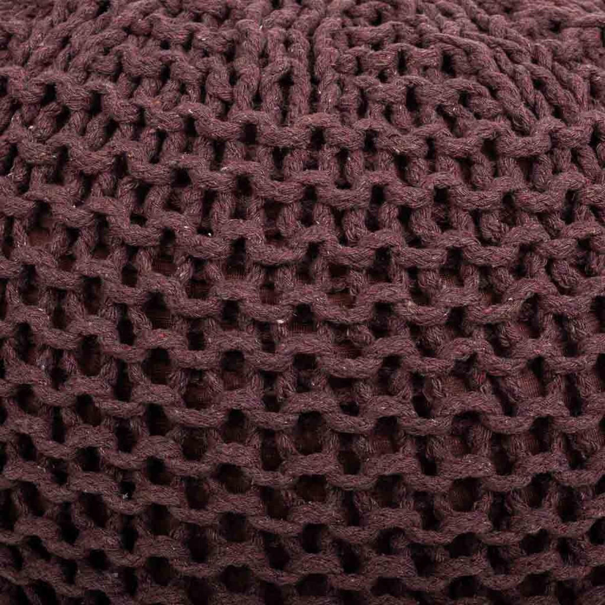 POUF aus Baumwolle, braun, 40x30cm - Braun, Textil (40/30/40cm) - Wanderlust