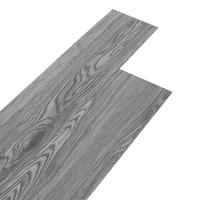 VINYLBODEN 5m²/36-TLG. selbstklebend PVC - Dunkelgrau, Kunststoff (0.2/91.5/15.2cm) - Livingandhome