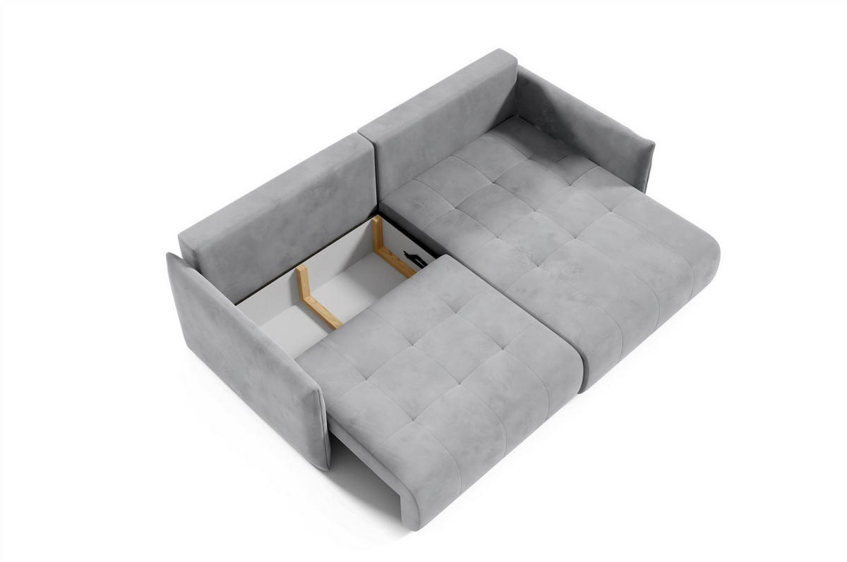ECKSOFA Canio - Blau, Holzwerkstoff/Textil (221/153cm) - Fun Möbel