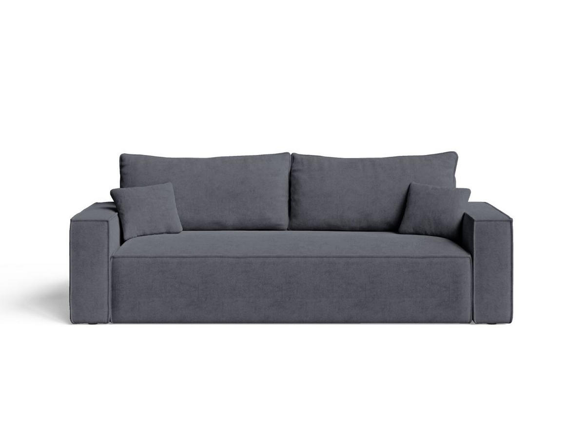 SOFA 230/90/70 Dunkelgrau Sivra - Dunkelgrau, Kunststoff/Textil (230/70/90cm) - Graingold