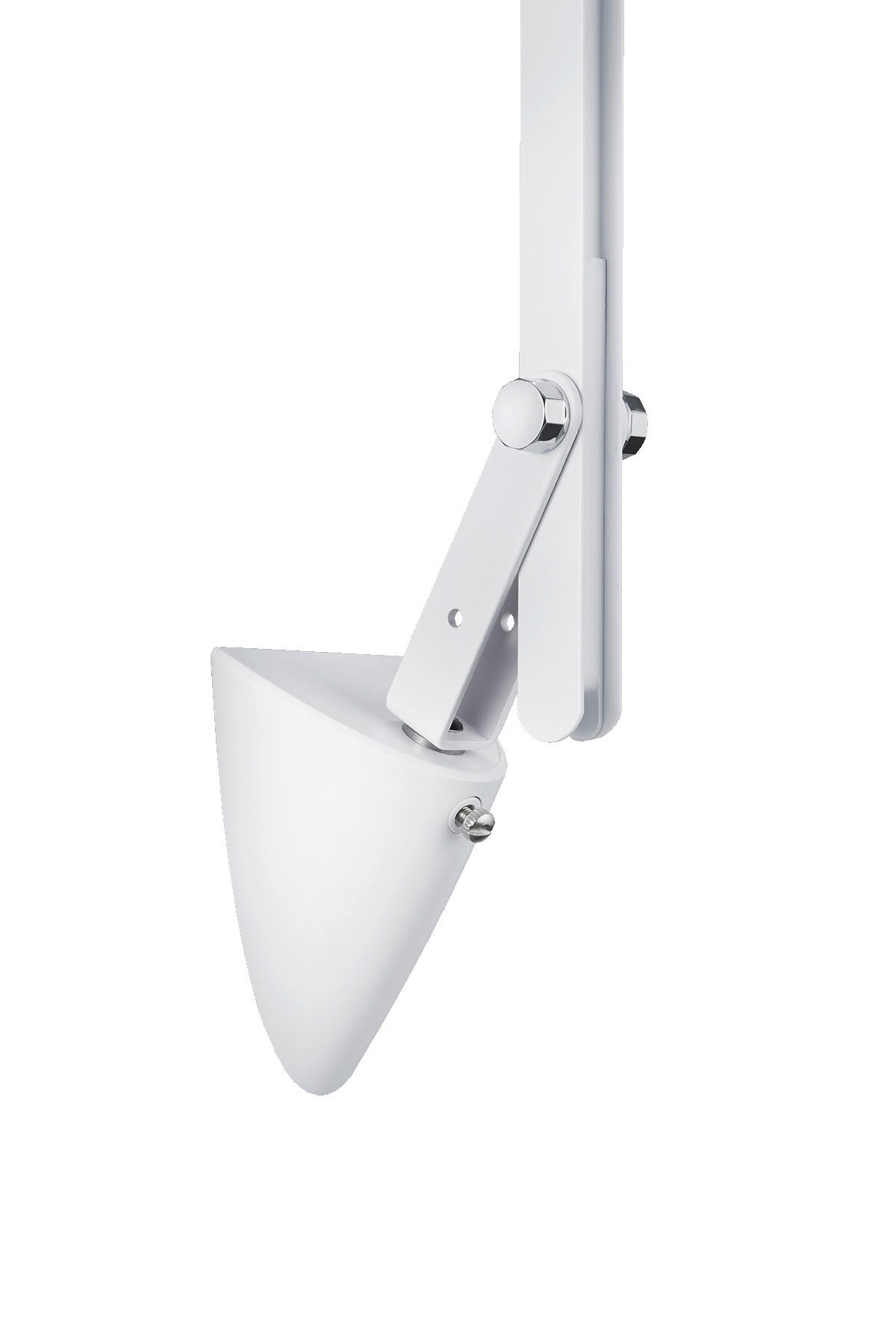 LED KLEMMLEUCHTE Weiß Höhenverstellbar - Weiß, Metall (18/90/90cm) - Trio Leuchten
