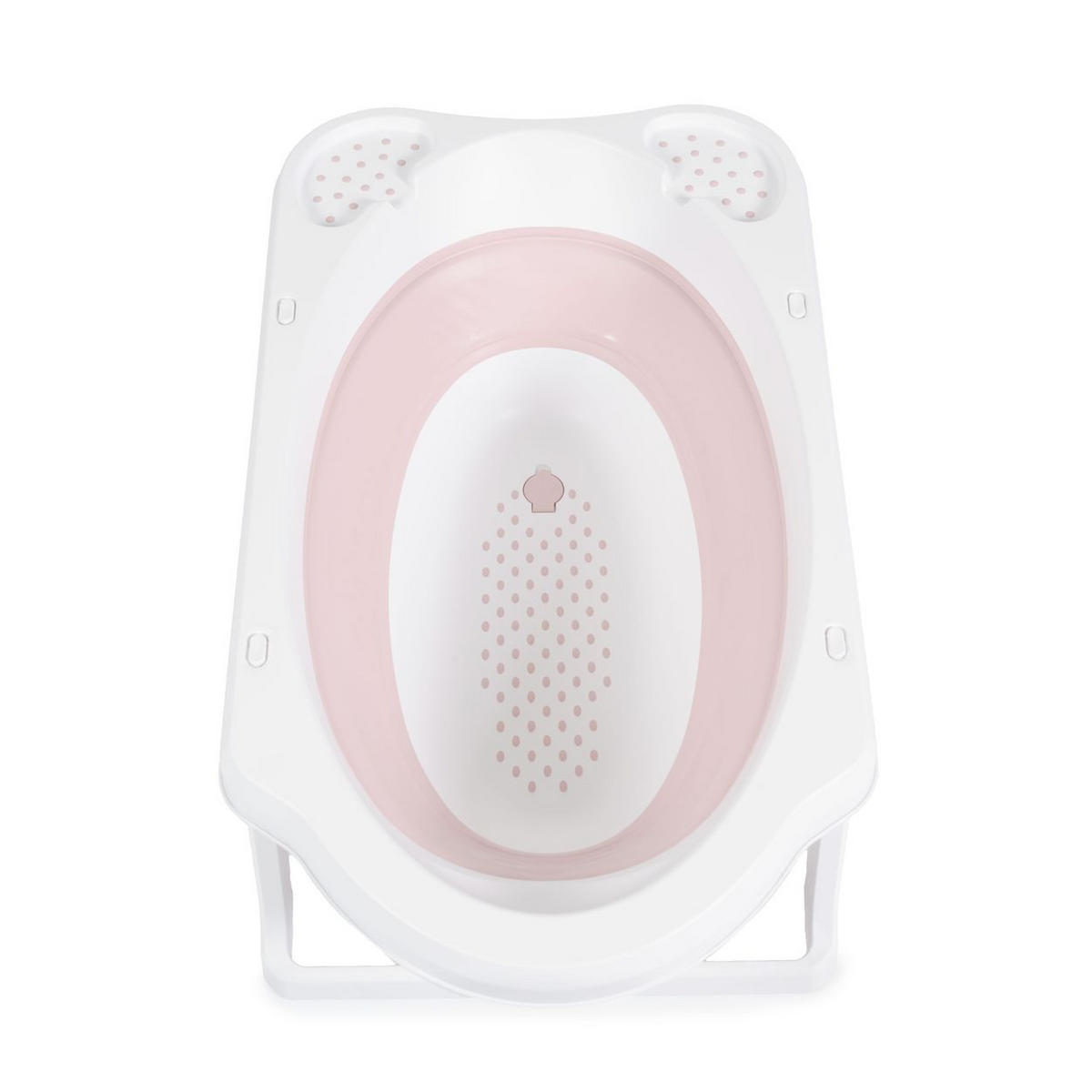 BABYBADEWANNE Maui rosa faltbar, 84 cm, Wasserablauf, Ablagefächer, Anti-Rutsch-Einsatz - Rosa, Kunststoff (48/84cm) - Cangaroo