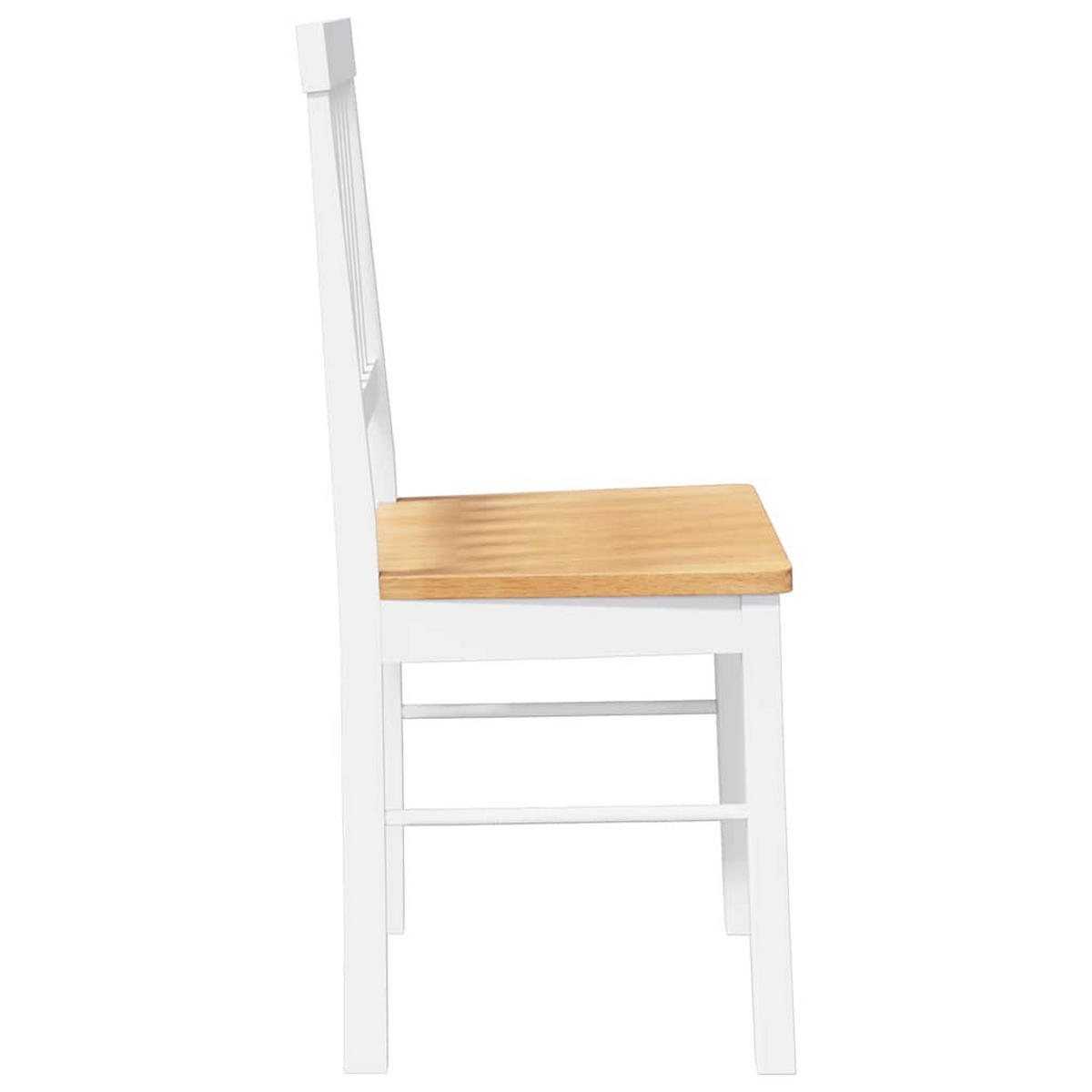 STUHL-SET 2 Stk Kargenhain 42.5/90/44.5 cm - Weiß, Holz (42.5/90/44.5cm) - ZMH