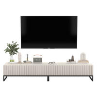 TV-LOWBOARD 2-er Set Elpis Kaschmir Matt Glamour 110 cm - Kaschmir, Holzwerkstoff (220/39/54cm) - Meble Lindner