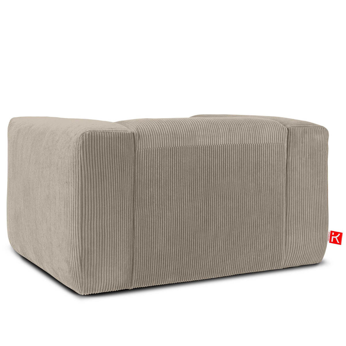 SESSEL BUFFO , Beige - Beige, Textil (130/73/96cm) - KONSIMO®