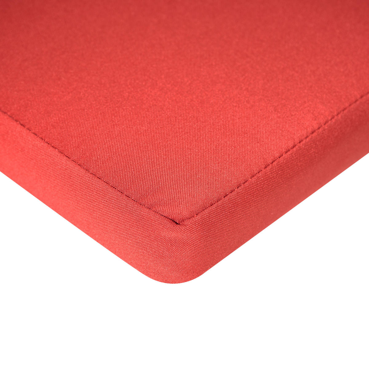 Gartenstuhlkissen Rot 46/46 cm Sassari Premium - Rot, Textil (46/5/46cm) - Beliani