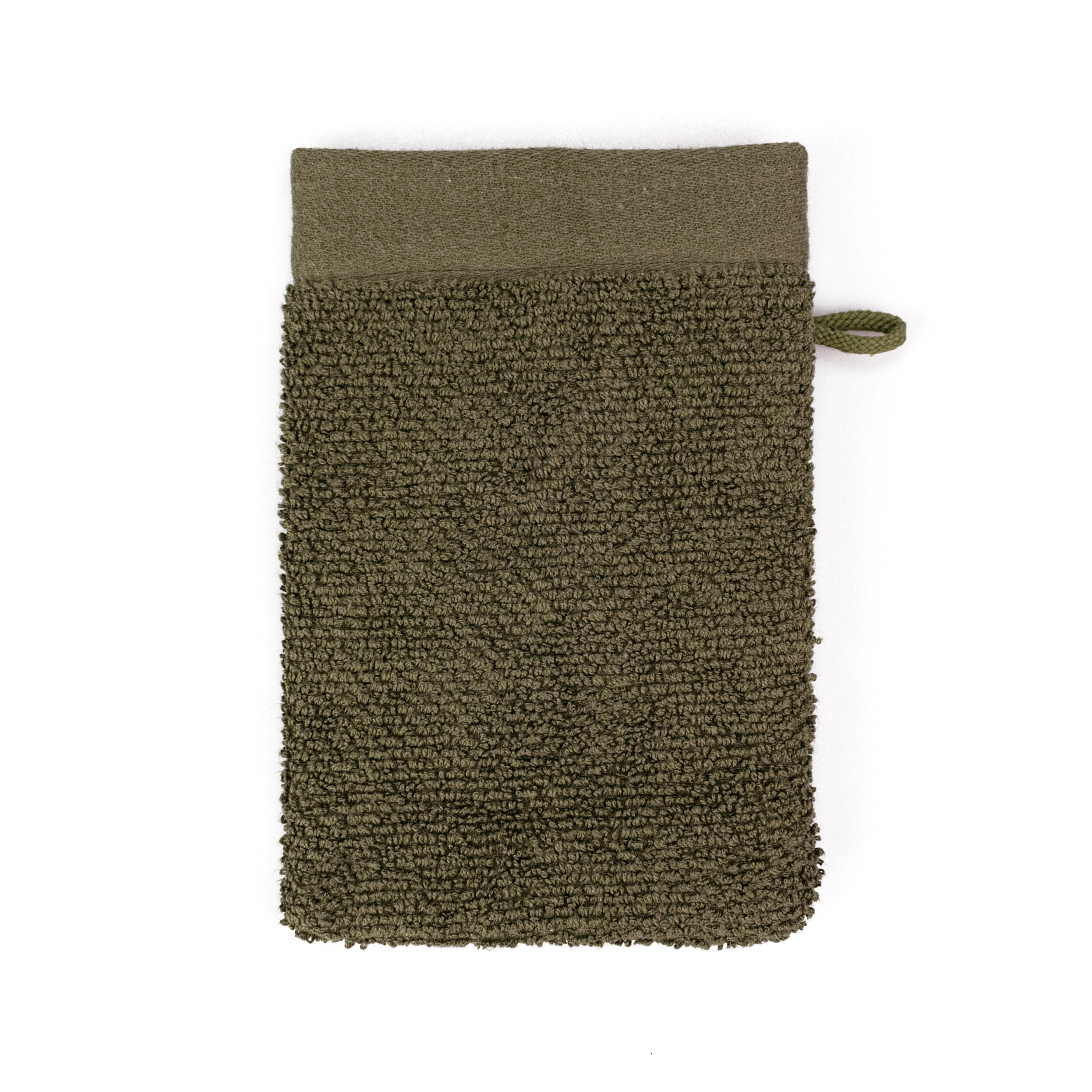 WASCHHANDSCHUH AUTUMN DELIGHTS - Olivgrün, Textil (20/15cm) - MÖVE