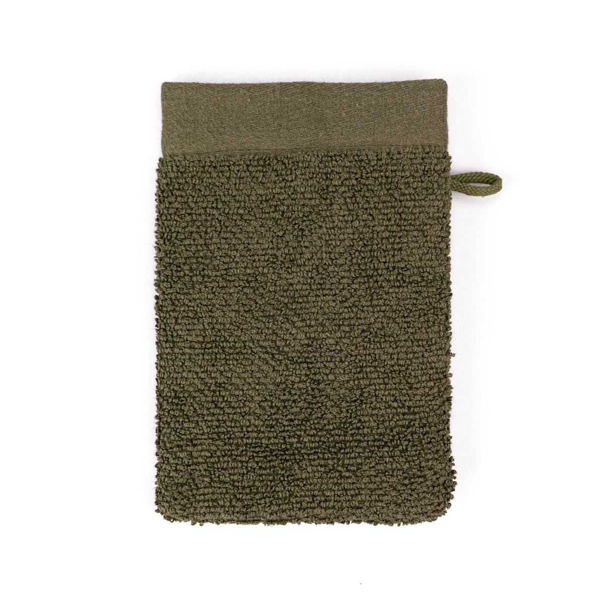 WASCHHANDSCHUH AUTUMN DELIGHTS - Olivgrün, Textil (20/15cm) - MÖVE