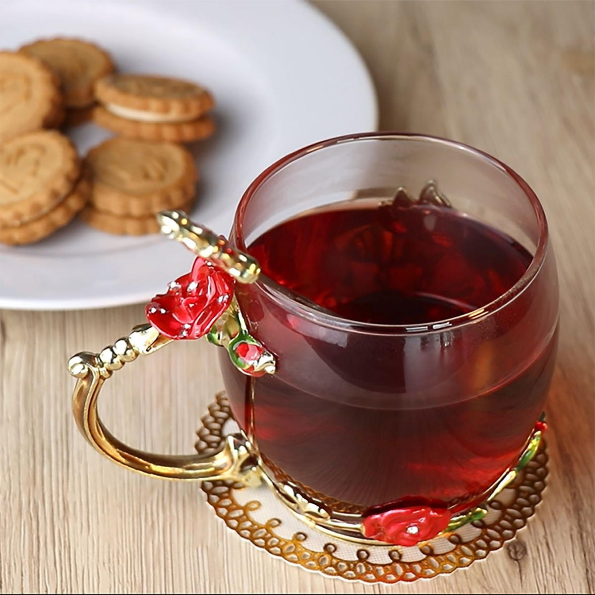 TEETASSE KAFFEETASSE - Transparent, Glas (0.25L) - Intirilife