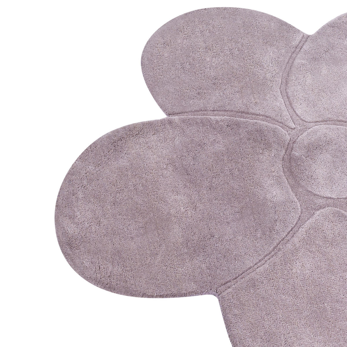 TEPPICH Violett 140 cm Wolle Kokkini - Violett, Textil (140/140cm) - Beliani