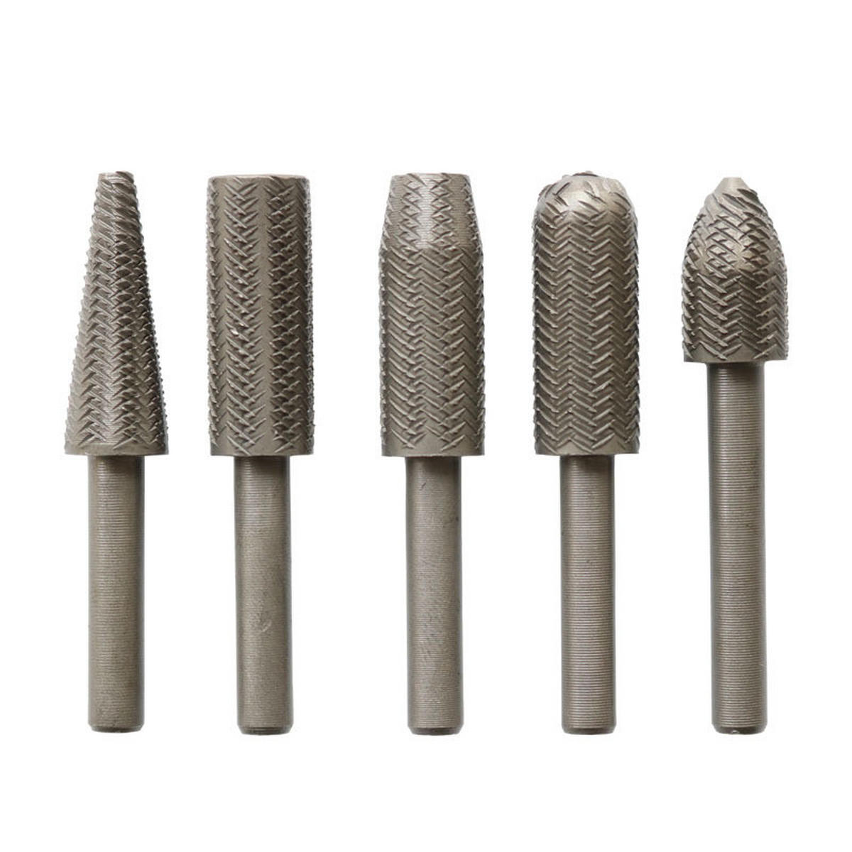 SCHLEIFSTIFTE – 5 Stück, 6 mm Schaftdurchmesser - Silberfarben, Metall (1.1/1.1/6cm) - DCA