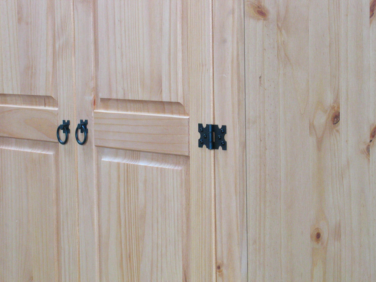 KLEIDERSCHRANK natur - Braun, Holz/Textil (244/196/57cm) - ebuy24