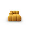 CHAISELONGUE links Bellis aus Samt gelb - Gelb, Textil (97/62/157cm) - Micadoni