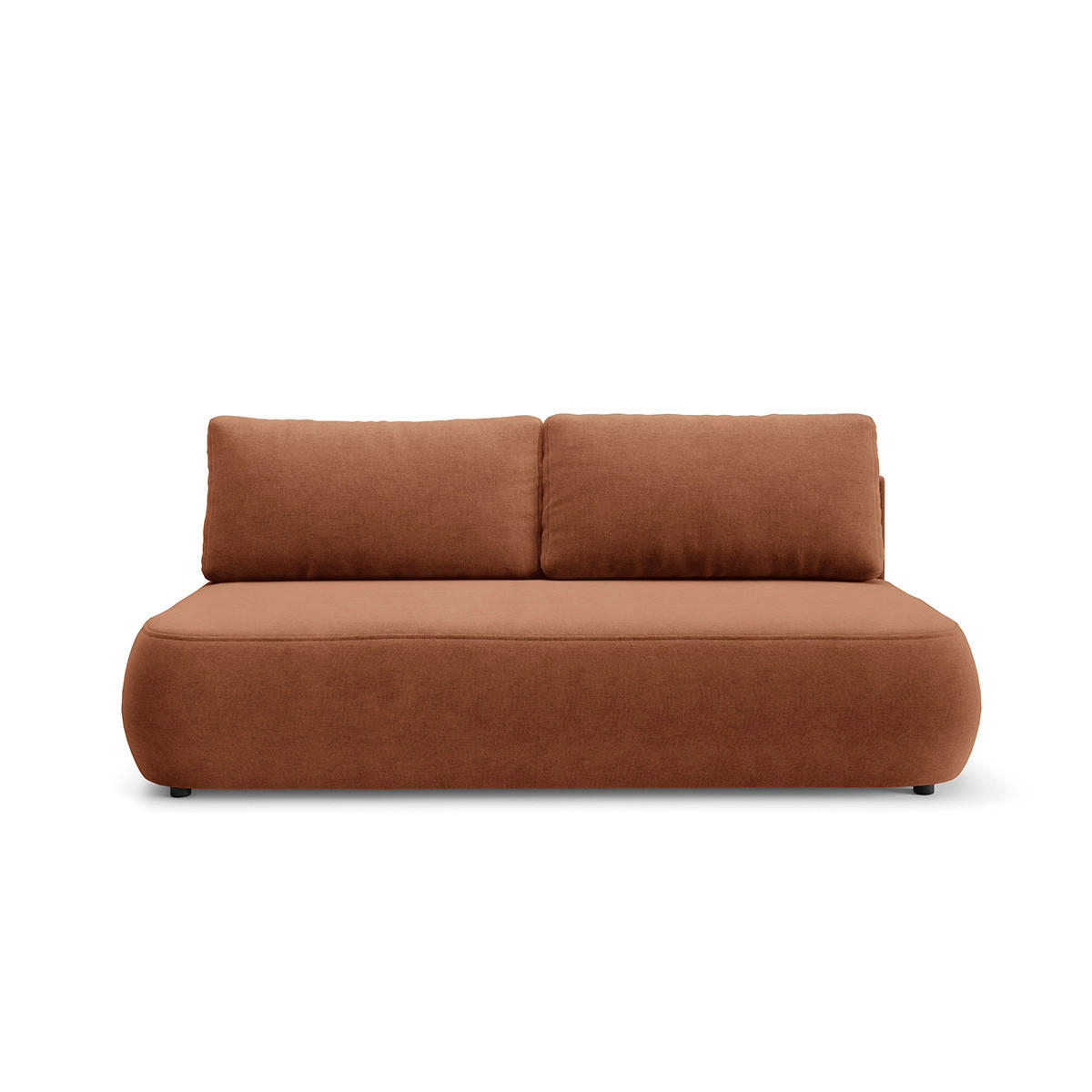 SOFA Antonio 3 Sitzplätze Terracotta - Orange, Holz (210/82/106cm) - Petits-meubles