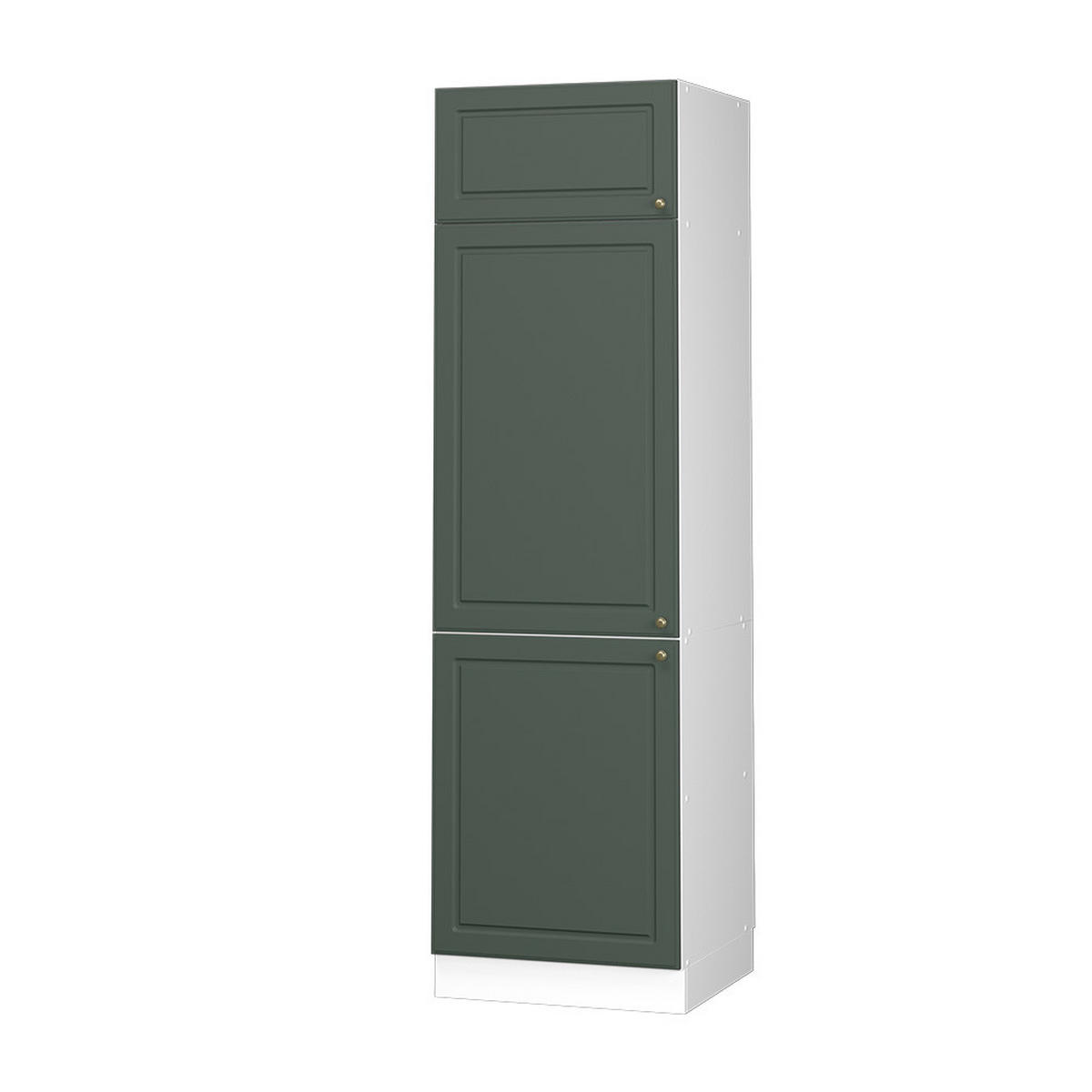 KÜCHENSCHRANK Fame-Line Grün-Gold Landhaus 60 cm - Weiß/Grün, Holzwerkstoff (60/206.8/58.1cm) - Vicco