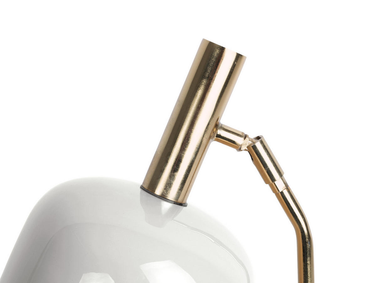 TISCHLAMPE Smart 23/19/56 cm - Weiß, Metall (23/19/56cm) - Leitmotiv