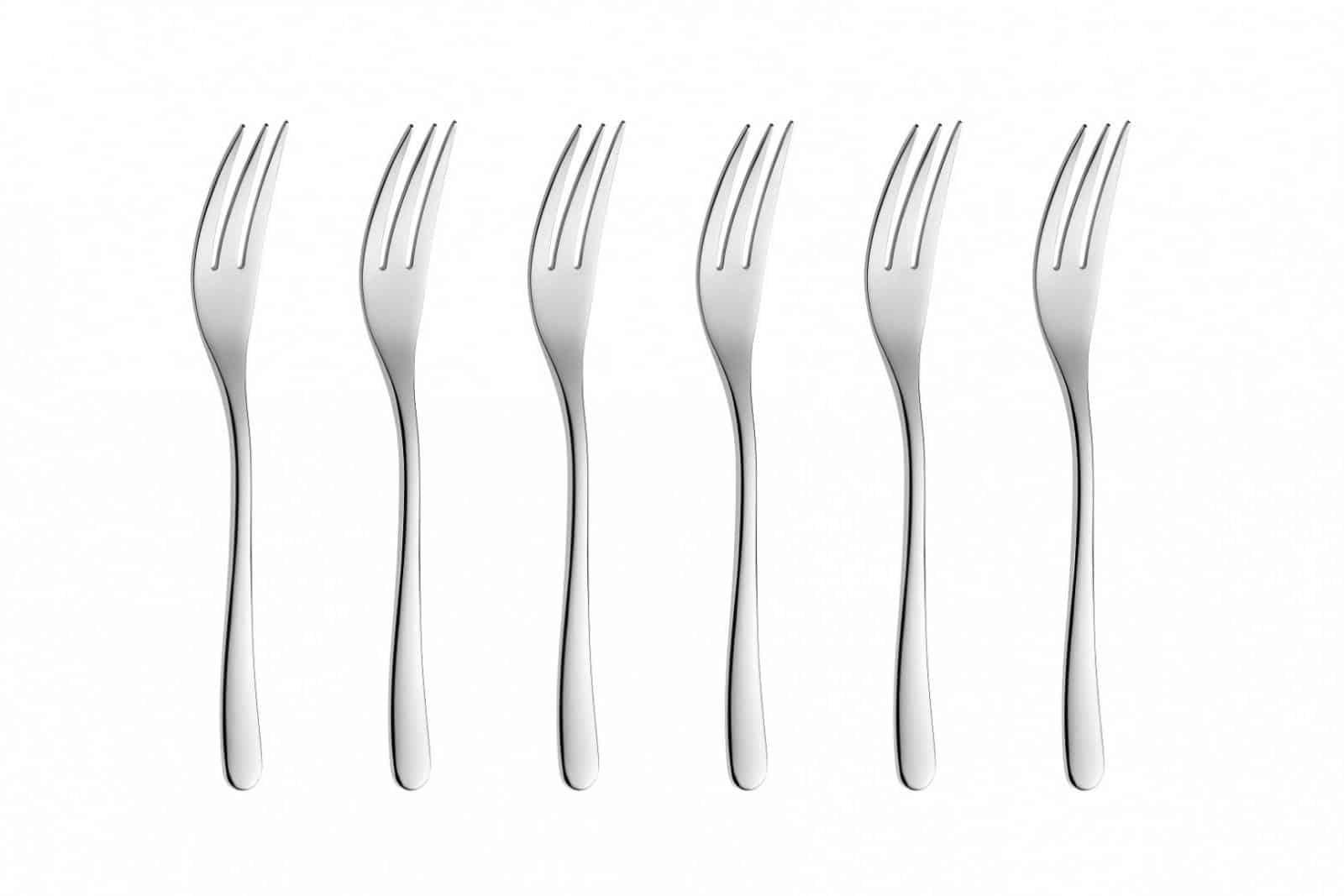 KUCHENGABELN Muza Silber 15/20/3 cm Metall - Silberfarben, Metall - Mondex