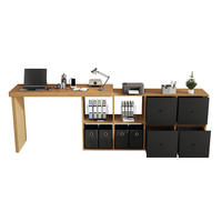 ECKSCHREIBTISCH 360° drehbar L-Form 4 Schubladen 4 Fächer MDF modern - Multicolor, Holzwerkstoff (120/48/78cm) - FLIEKS