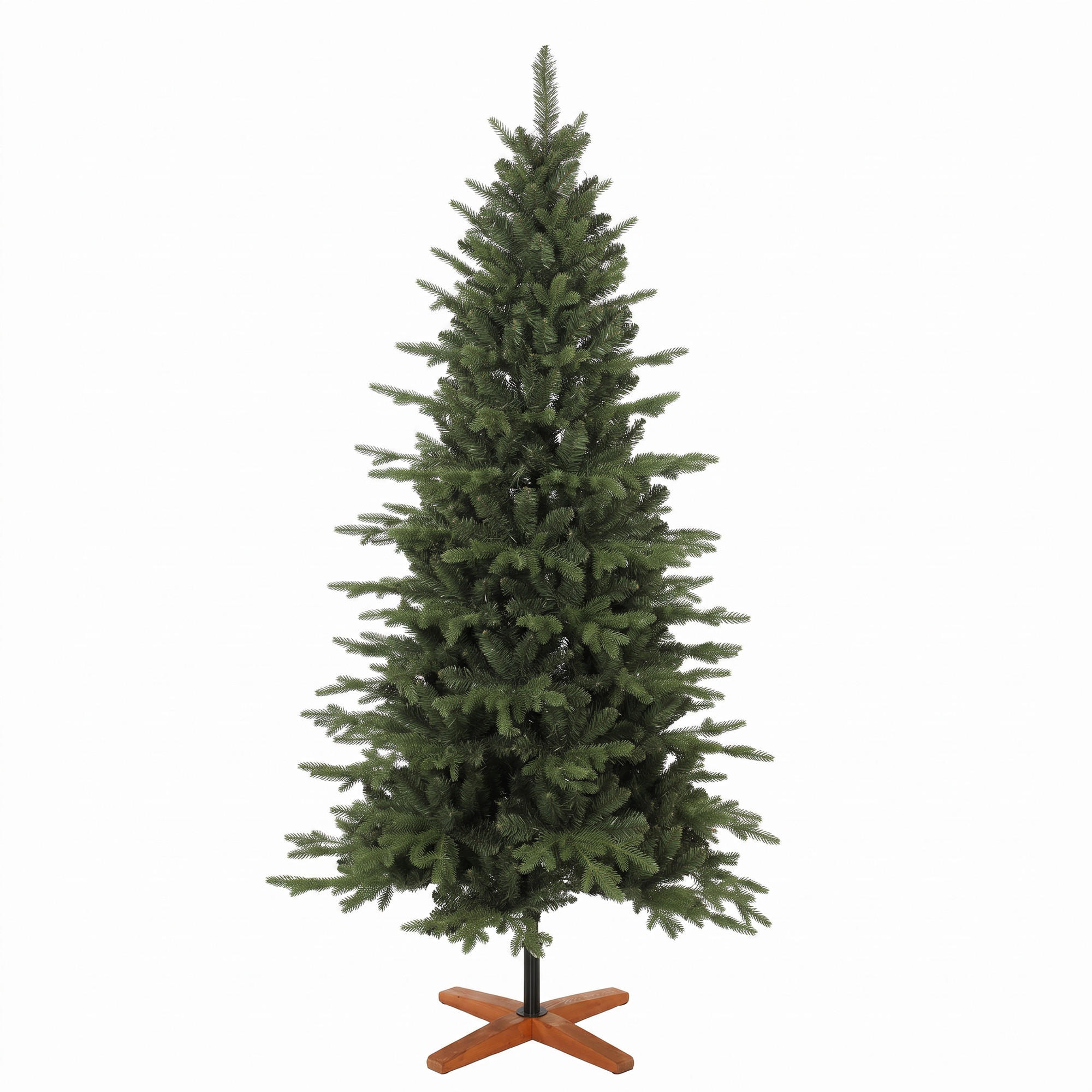KÜNSTLICHER-WEIHNACHTSBAUM PE PVC Grün - Grün, Kunststoff (180cm) - HOMCOM