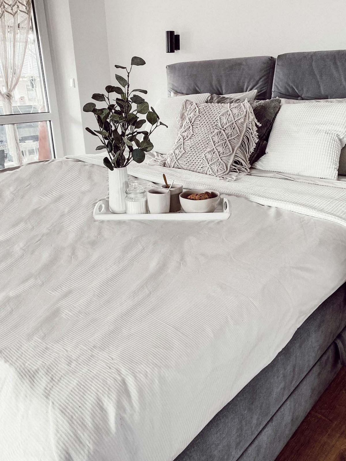 BETTWÄSCHE, 80x80 cm + 140x200 cm, 80% Baumwolle, 20% Polyester, Weiß - Weiß, Naturmaterialien (140/200cm) - Zollner