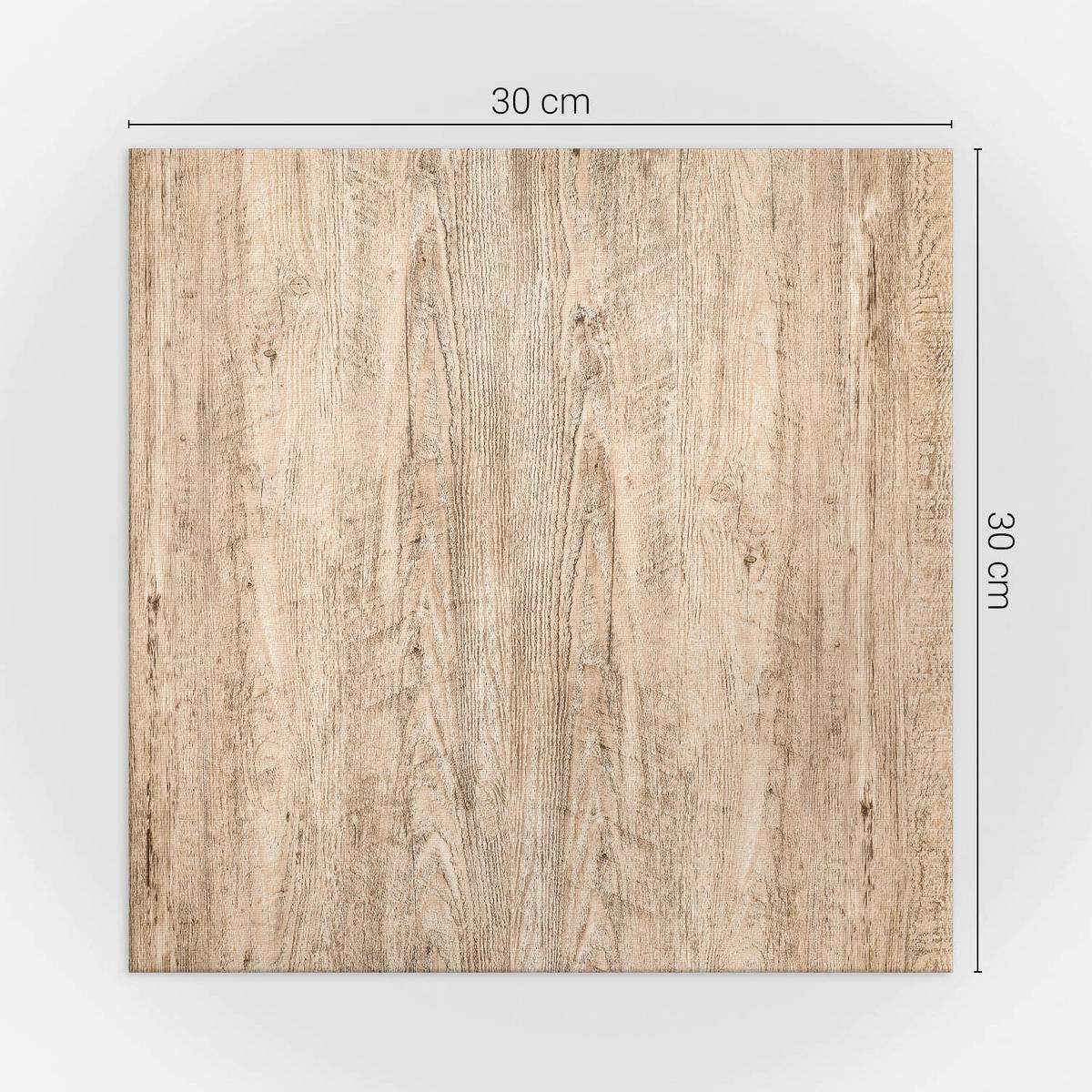 WANDPANEEL 9 Stück 30x30 cm selbstklebend Albero - Beige, Kunststoff (30/1.6/30cm) - Wallfluent