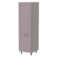 VORRATSSCHRANK Bari D14/DP/60/207 Weiß / RAL 4009 pastellviolett 60 / 59 / 207cm - Violett/Weiß, Holz/Holzwerkstoff (60/207/59cm) - Feldmann-Wohnen