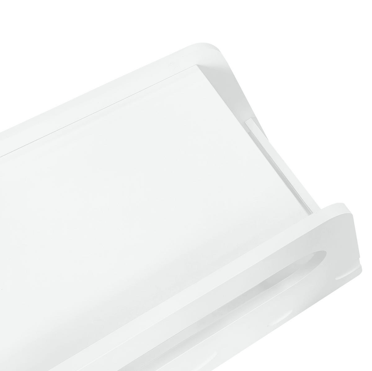 KOMMODE aus MDF & Spanplatte 81x33x51,5cm in Weiß mit Rollen - Weiß, Holzwerkstoff (81/51.5/33cm) - Modfu