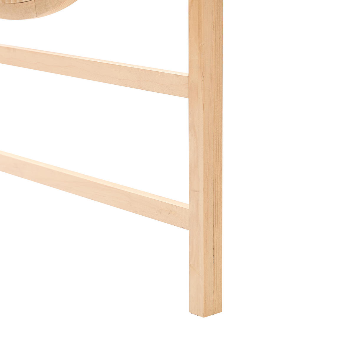 BETTKOPFTEIL Rund Braun 160 cm - Braun, Holz (160/120/3cm) - Nordlys