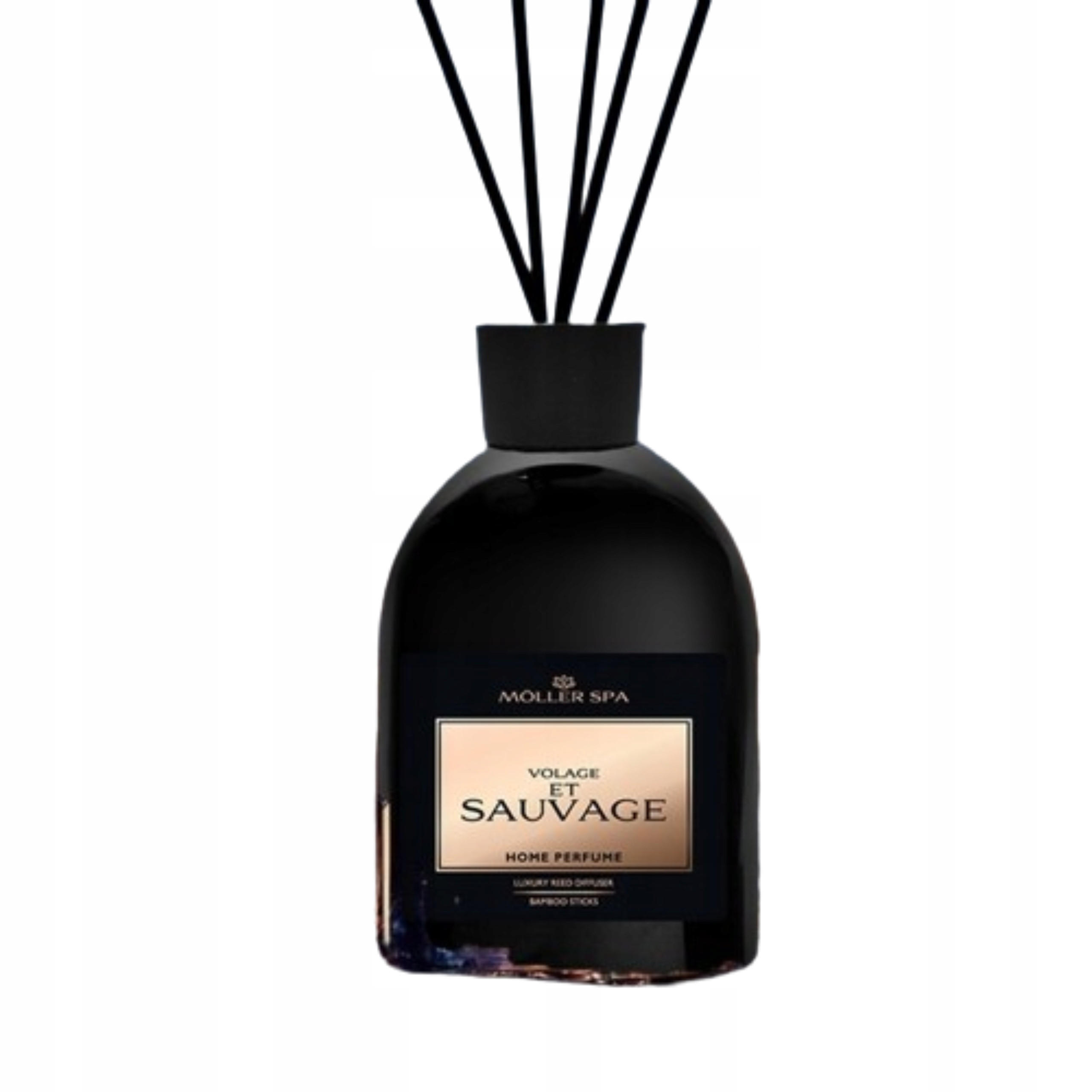 DIFFUSOR Sauvage – 250 ml - Schwarz, Glas/Holz (0.1/0.1/20cm) - Matkam Möbel