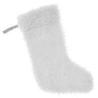 UNIQUE Living - Weihnachtsstrumpf White Xmas - - Mehrfarbig - Multicolor, Textil (42cm) - Unique Living